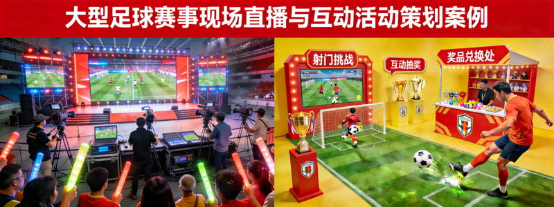 大型足球赛事现场直播与互动活动策划案例